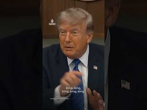 Trump mimics sound of Patriot missile interceptions