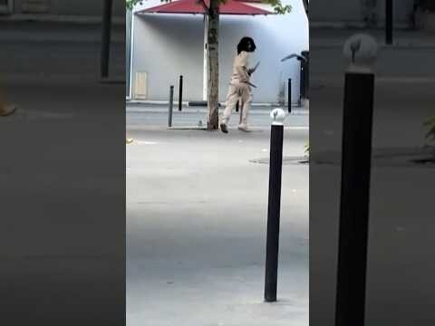 Video shows Paris attacker armed with two knives