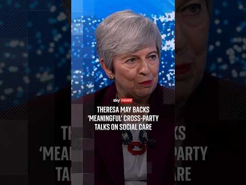 Theresa May backs 'meaningful' cross-party talks on social care