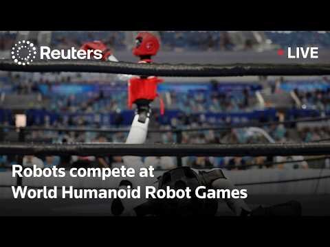 Robots compete at World Humanoid Robot Games in Beijing