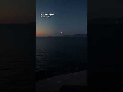 Timelapse of total eclipse seen from Spain’s Mallorca