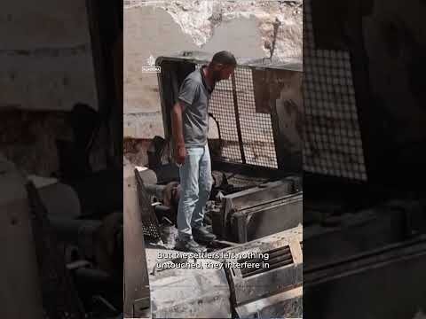 Israeli settlers set fire to heavy machinery at West Bank quarry