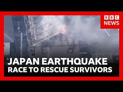 Japan earthquake - many people feared trapped in collapsed shopping mall