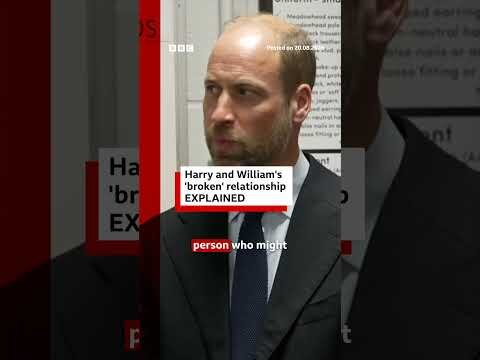Harry and William's 'broken' relationship explained. #RoyalFamily #BBCNews