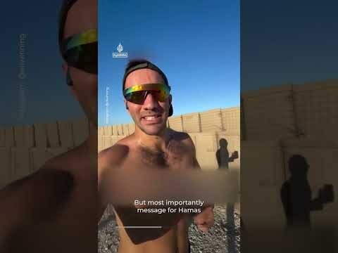 Israeli soldier runs marathon around Gaza outpost