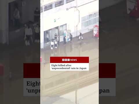 At least eight people killed after 'unprecedented' rain in Japan. #Chiba #Japan #Flooding #BBCNews