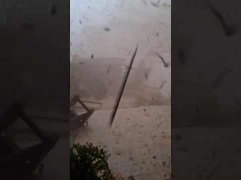 Eyewitness video shows terrifying power of French tornado