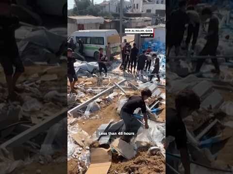 Israeli strike leaves crater at Gaza hospital, destroys medical supplies