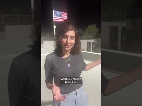 Palestinian American raises US flag at West Bank home
