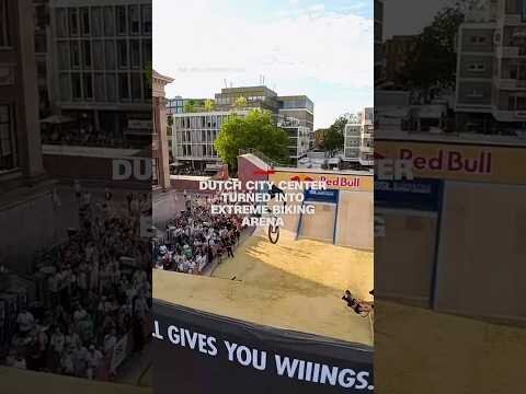 Dutch city center turned into extreme biking arena