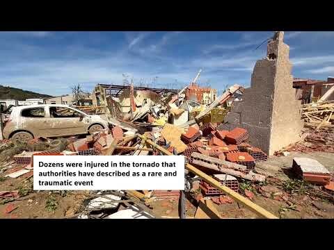 Resident describes fear in strong French tornado