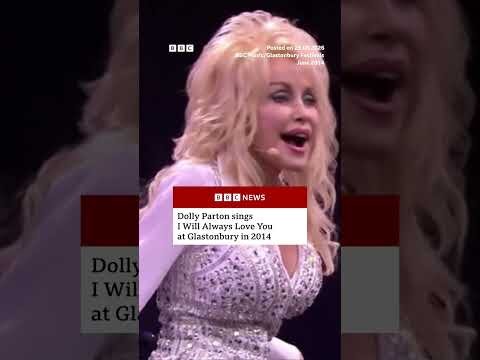 Dolly Parton sings I Will Always Love You at Glastonbury in 2014. #DollyParton #BBCNews