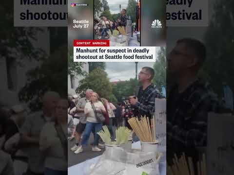Manhunt for suspect in deadly shootout at Seattle food festival