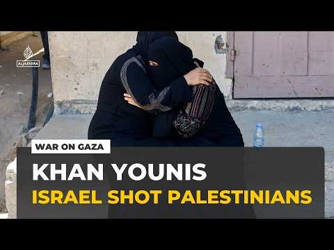 Israeli forces have shot two Palestinians in Khan Younis along the so-called 'yellow line