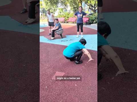 Seniors practice parkour in Singapore