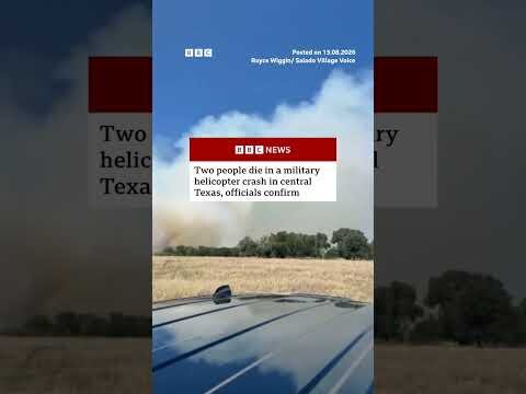 Two dead after military helicopter crashes in Texas. #Texas #BBCNews