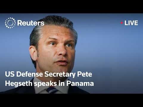 US Defense Secretary Pete Hegseth speaks at Panama conference