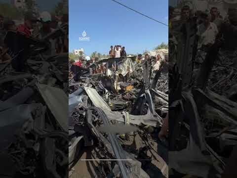 Israel carries out double tap strike in central Gaza