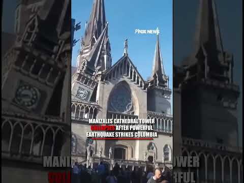 SEE IT: Manizales Cathedral partially collapses after Colombia earthquake #shorts #foxnews
