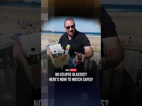 No eclipse glasses? Here's how to watch safely