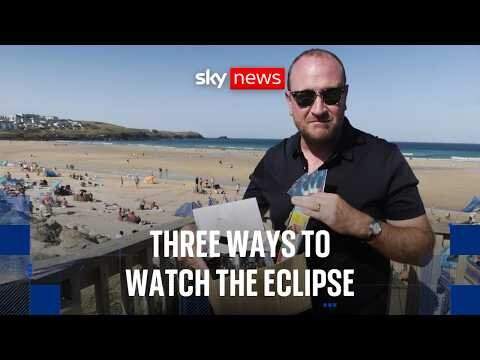 Three safe ways to watch the eclipse without glasses