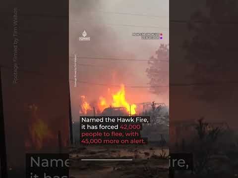 Human-caused Nevada wildfire forces 42,000 people to evacuate
