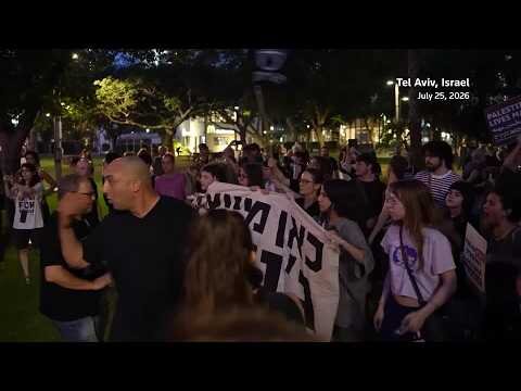 Israelis protesting settler violence against Palestinians detained