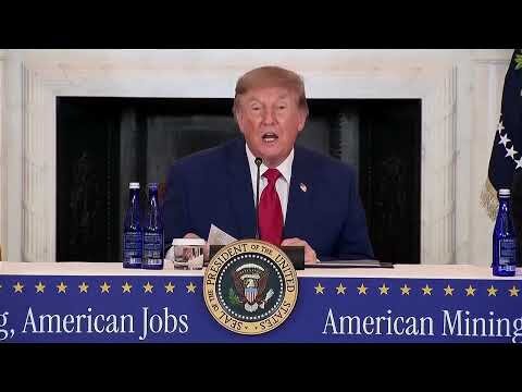 Trump announces a $3 billion series of mining projects