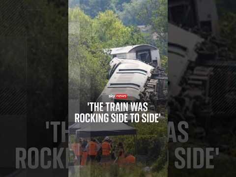 The train was rocking side to side
