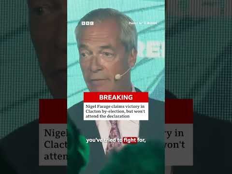Reform UK officials have claimed there was a “credible threat" against Farage at the count. #BBCNews