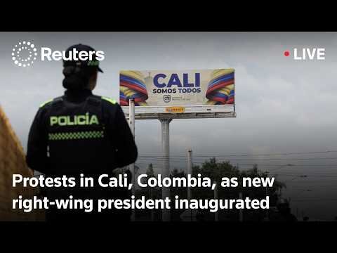 Protest in Colombia as Espriella is sworn in