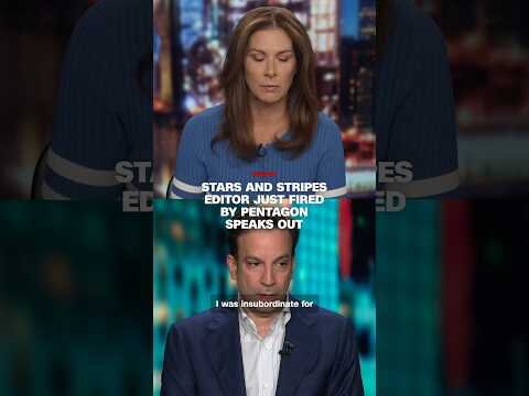 Stars and Stripes editor just fired by Pentagon speaks out