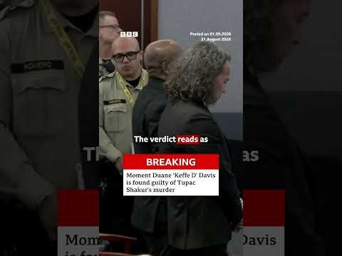 Jury in Tupac Shakur trial finds Duane 'Keffe D' Davis guilty of murder. #BBCNews