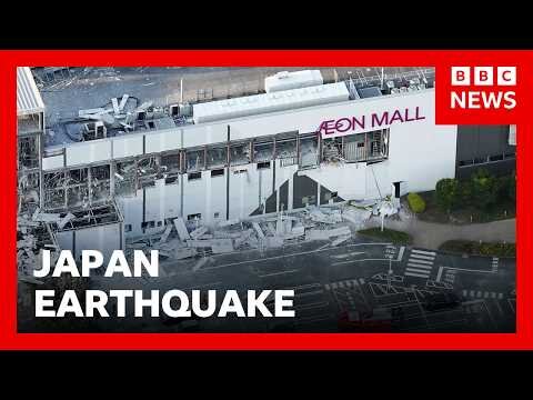 People trapped inside Japan shopping centre after earthquake