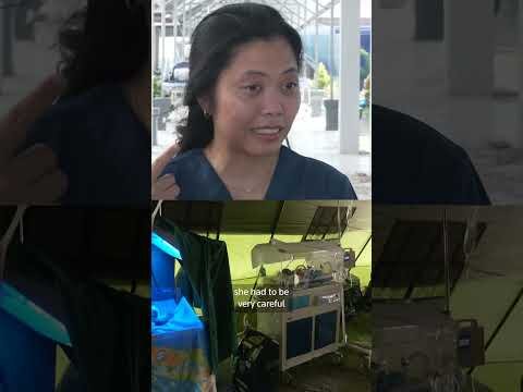 Emergency birth as quake shook Indonesian hospital
