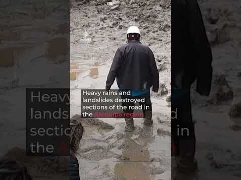 Peru rescues people trapped by landslides on highway for nearly a week