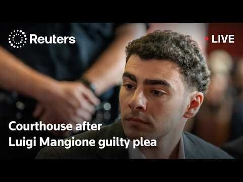 Outside courthouse after Luigi Mangione pleads guilty to killing insurance executive
