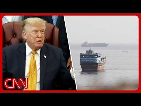 Trump says 'last chance' for Iran to deal, cargo ship hit in strait