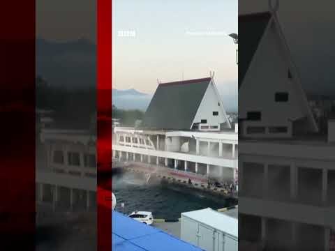 Buildings partially collapse in Indonesia after earthquake. #Earthquake #BBCNews