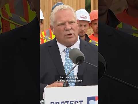 Ontario premier calls Trump a loser, bully over tariff threats