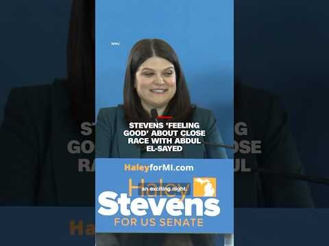 Stevens 'feeling good' about close race with Abdul El-Sayed