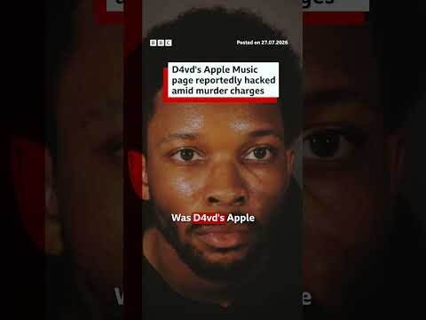 D4vd's Apple Music page reportedly hacked amid murder charges. #BBCNews