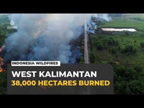 More than 38,000 hectares burned as wildfires spread across Indonesia