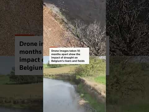 Before-and-after shots show drought impact on Belgium
