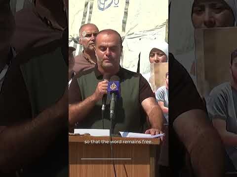 Gaza honours Al Jazeera’s Anas al-Sharif and Mohammed Qraiqea