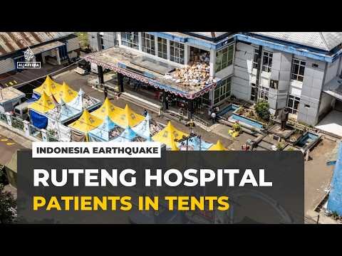 Earthquake-hit hospital in Ruteng treats patients in tents amid equipment shortages
