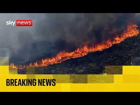 Huge wildfire breaks out in Suffolk as major incident declared