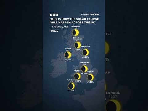 The most dramatic partial solar eclipse in nearly three decades. #Eclipse #bbcnews