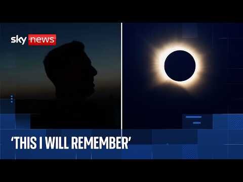 Watch the moment solar eclipse totality reaches Spain