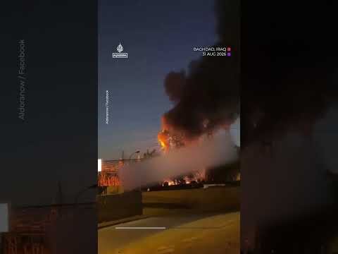 Fire breaks out after unidentified explosions at oil refinery in Baghdad
